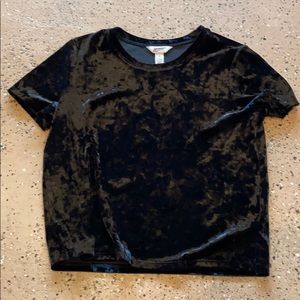 Velvet shirt sleeve shirt